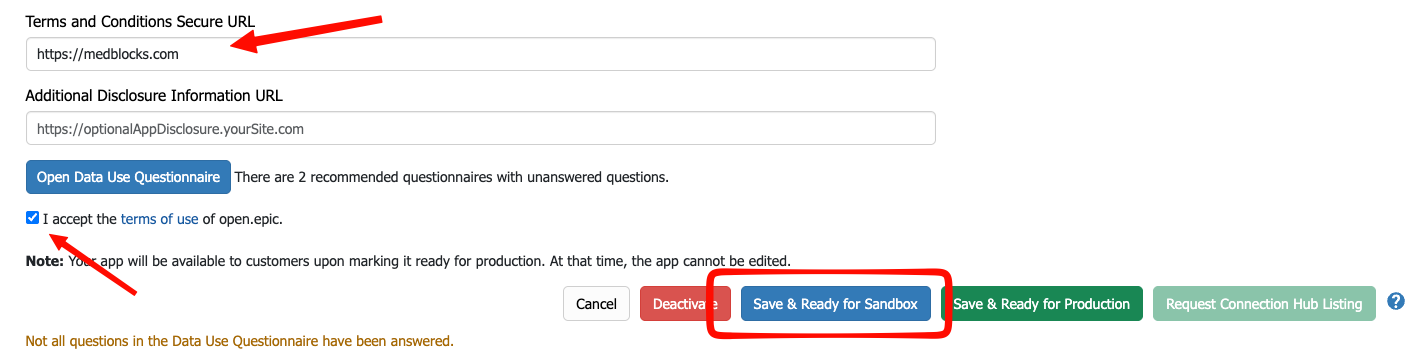 Create CareSummary App on Epic Sandbox