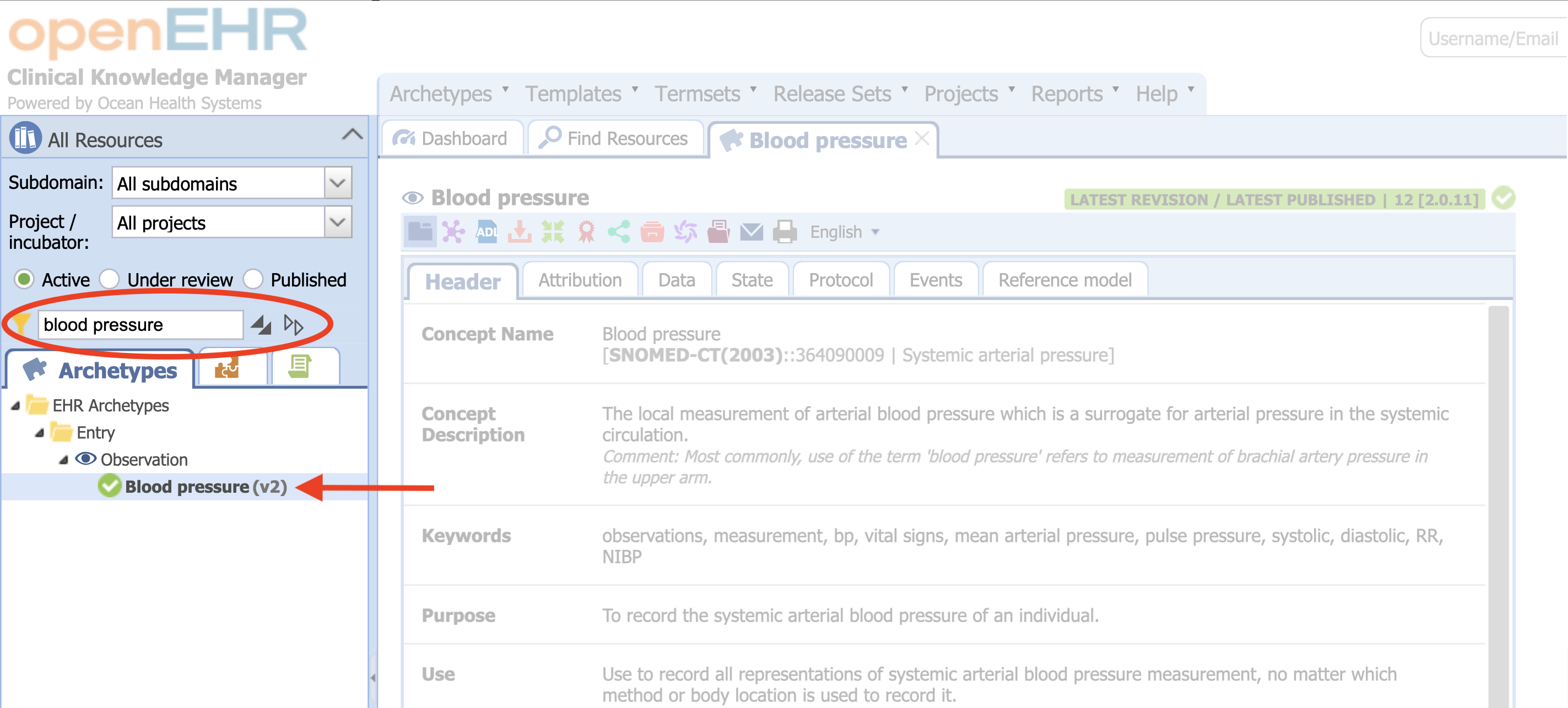 Searching for blood pressure