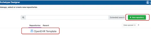 Create or select a repository