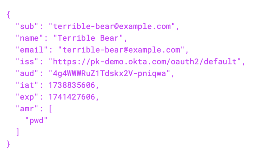 decoded user details