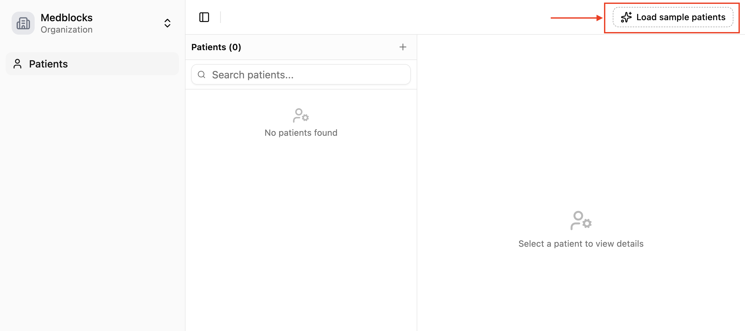 load patient data