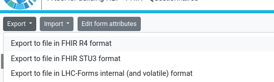 Export a form