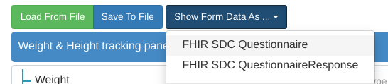 Show form as JSON