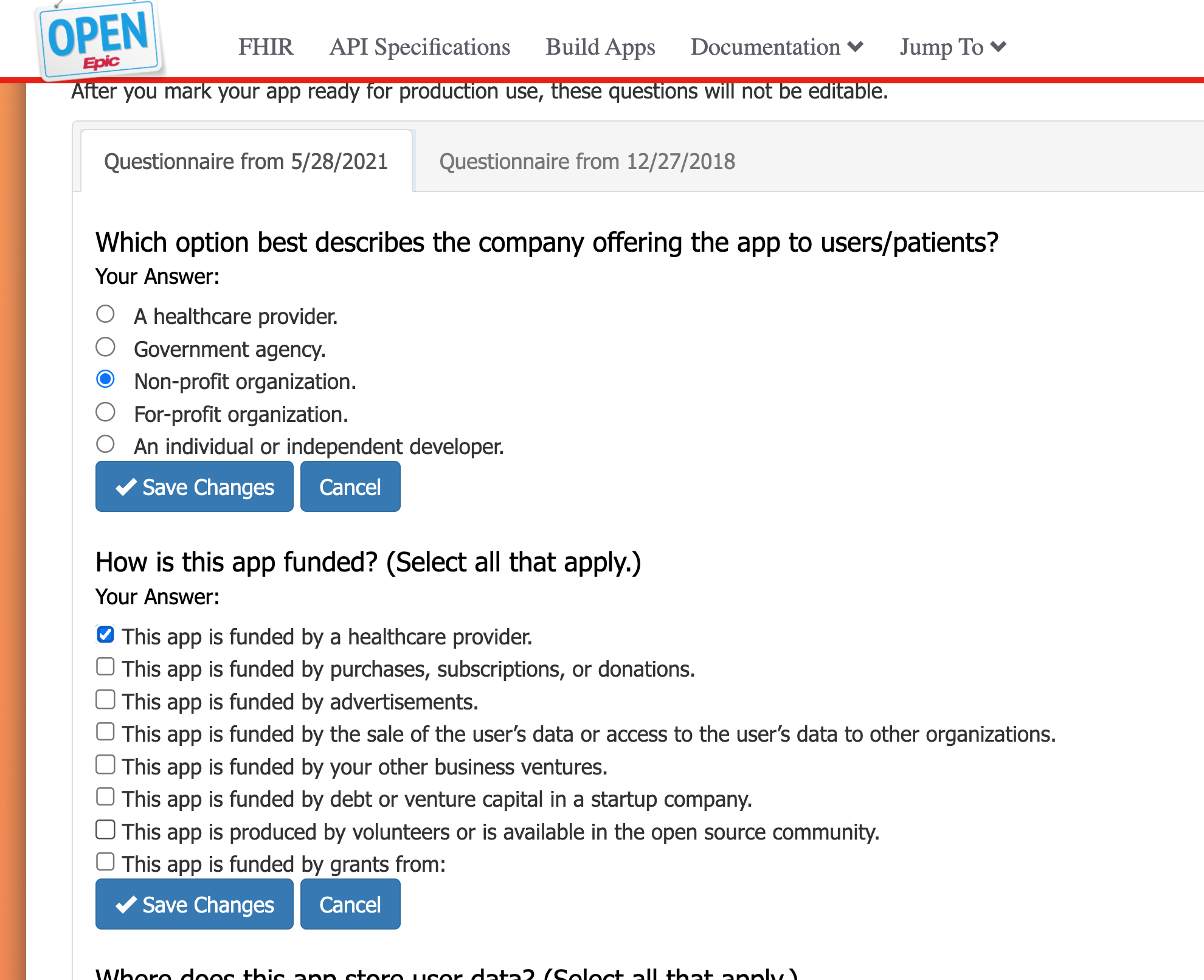 Data Use Questionnaire