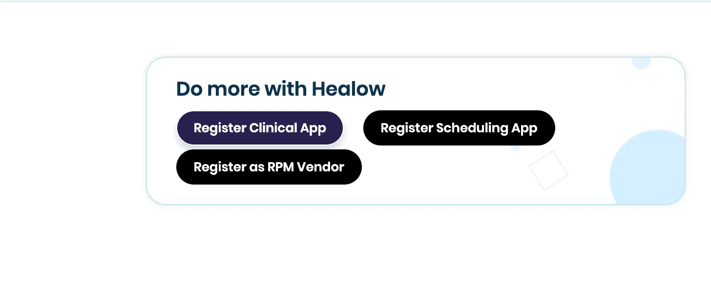 Register Clinical App