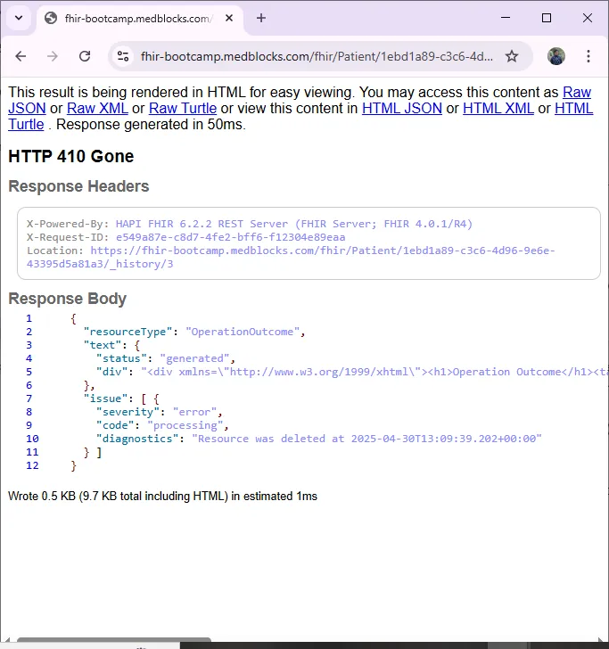 Image deleted patient