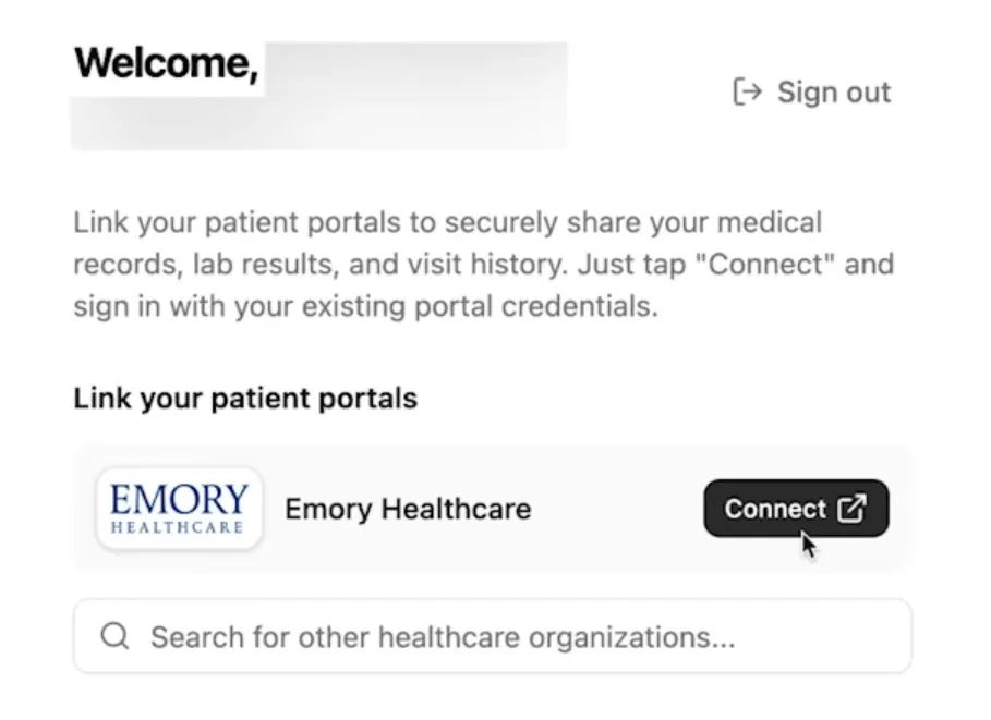 log in to patient portal for emory healthcare via magic link