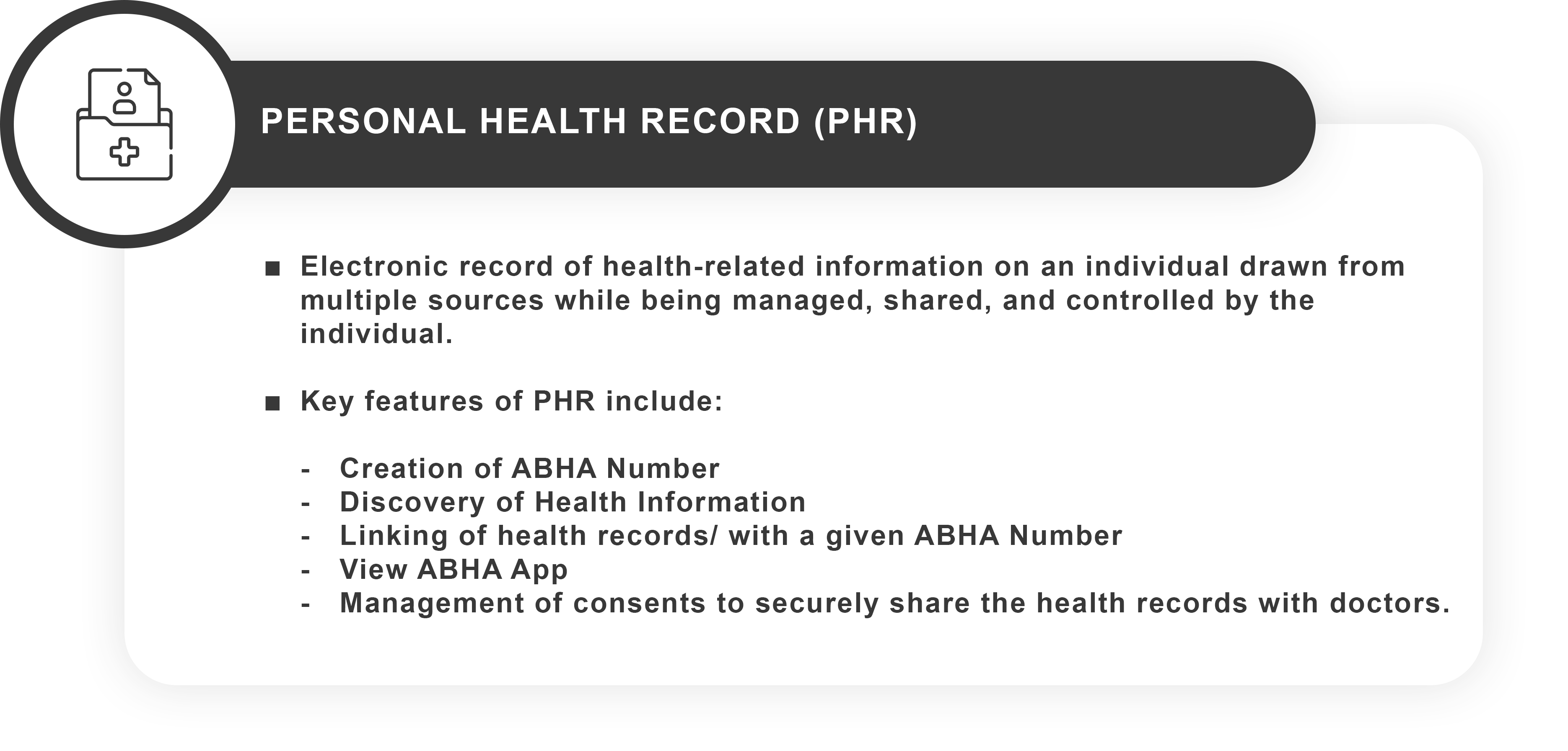 Personal health record