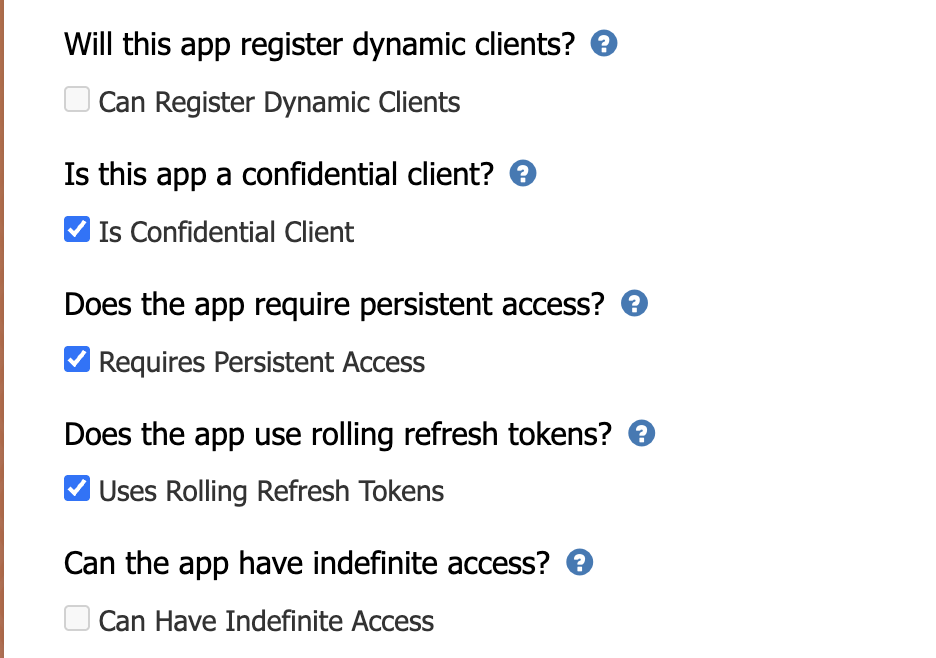 Authentication Settings