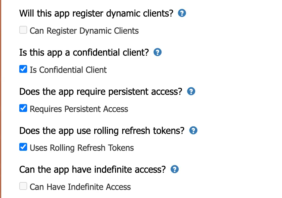 Authentication Settings