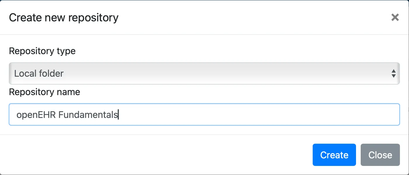 Create a new repository