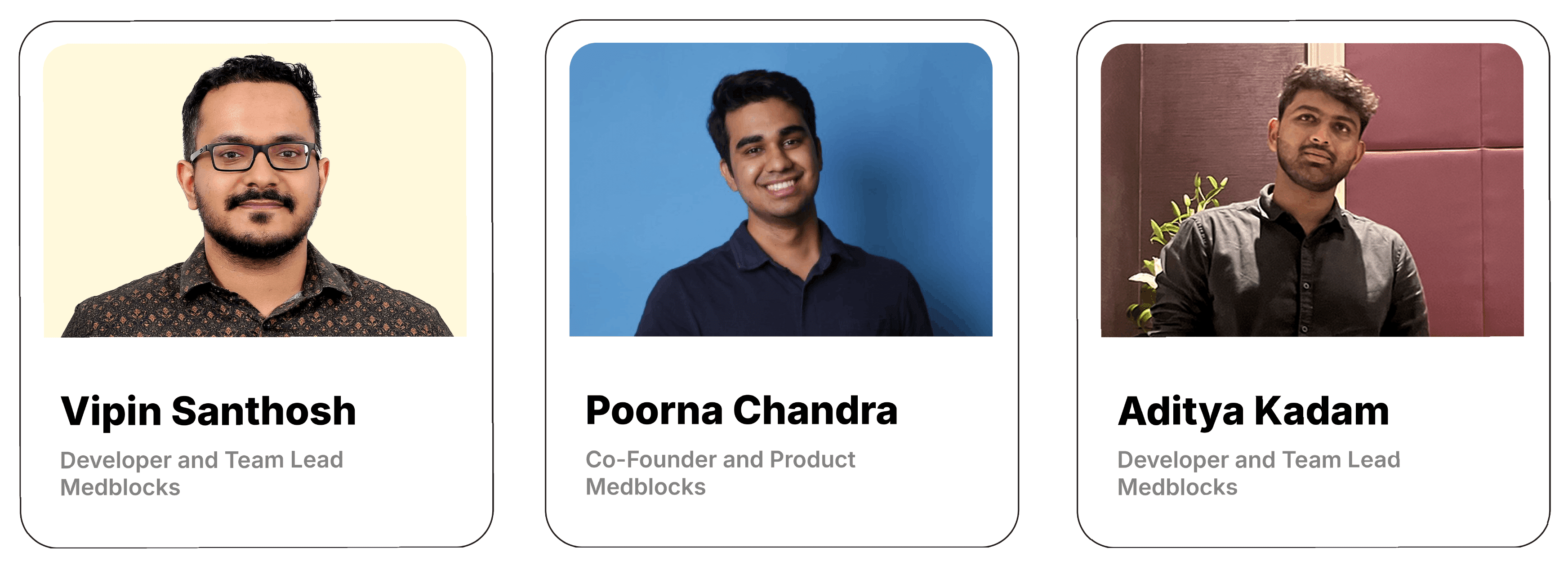 our team of pod leads who found us