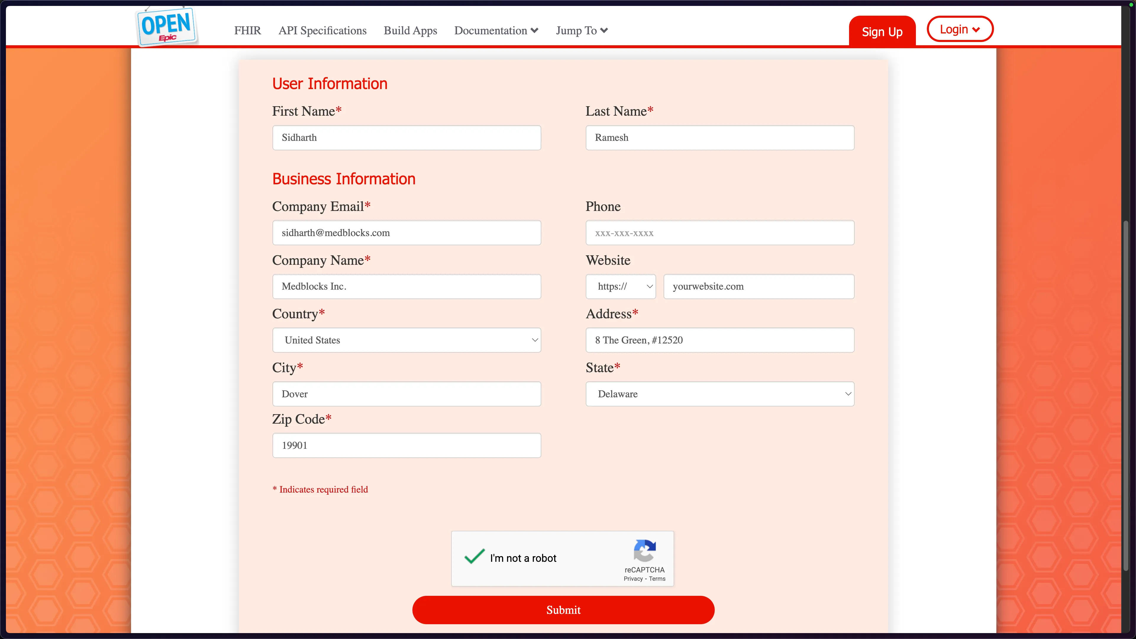 Registration Form