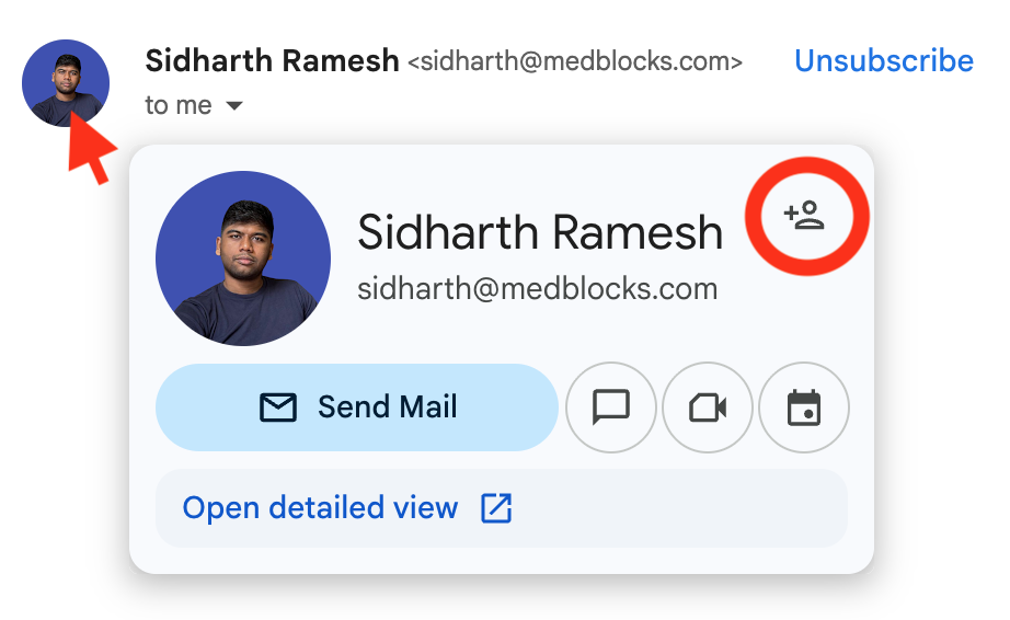Save contact