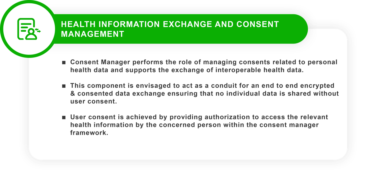 Health information exchange and consent management