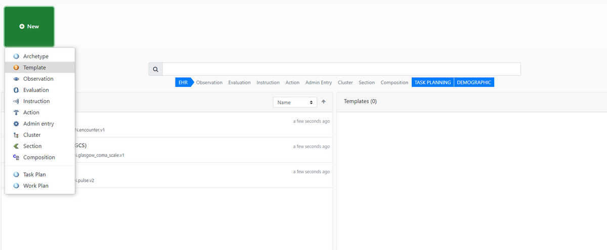 Archetype designer create a new template
