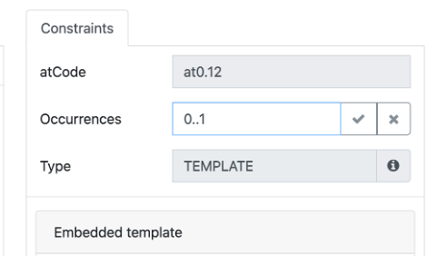 Change occurance of archetype in archetype designer