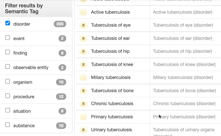 Filtering by Semantic Tag
