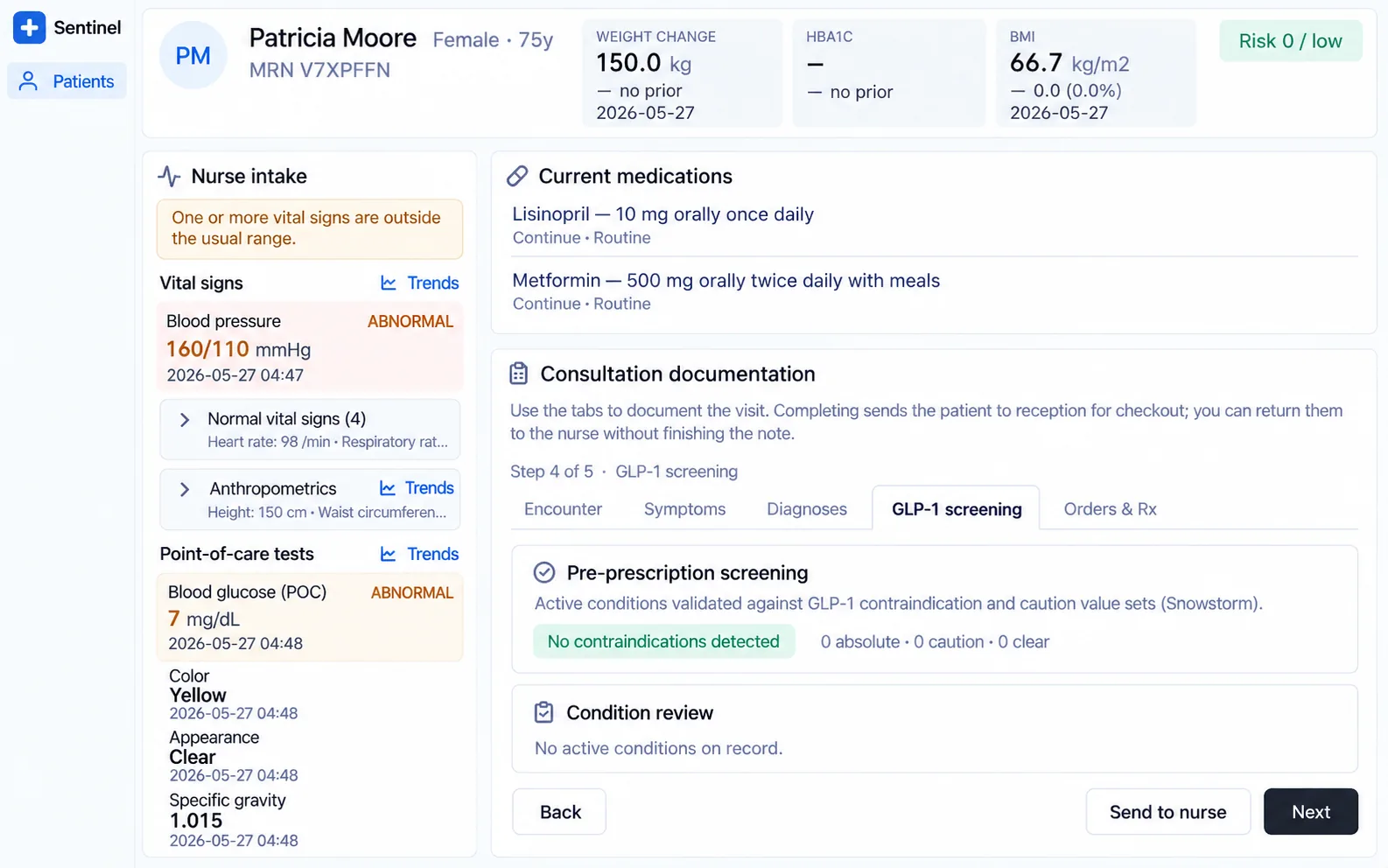 Screenshot of GLP-1/GIP Weight Management and Safety App