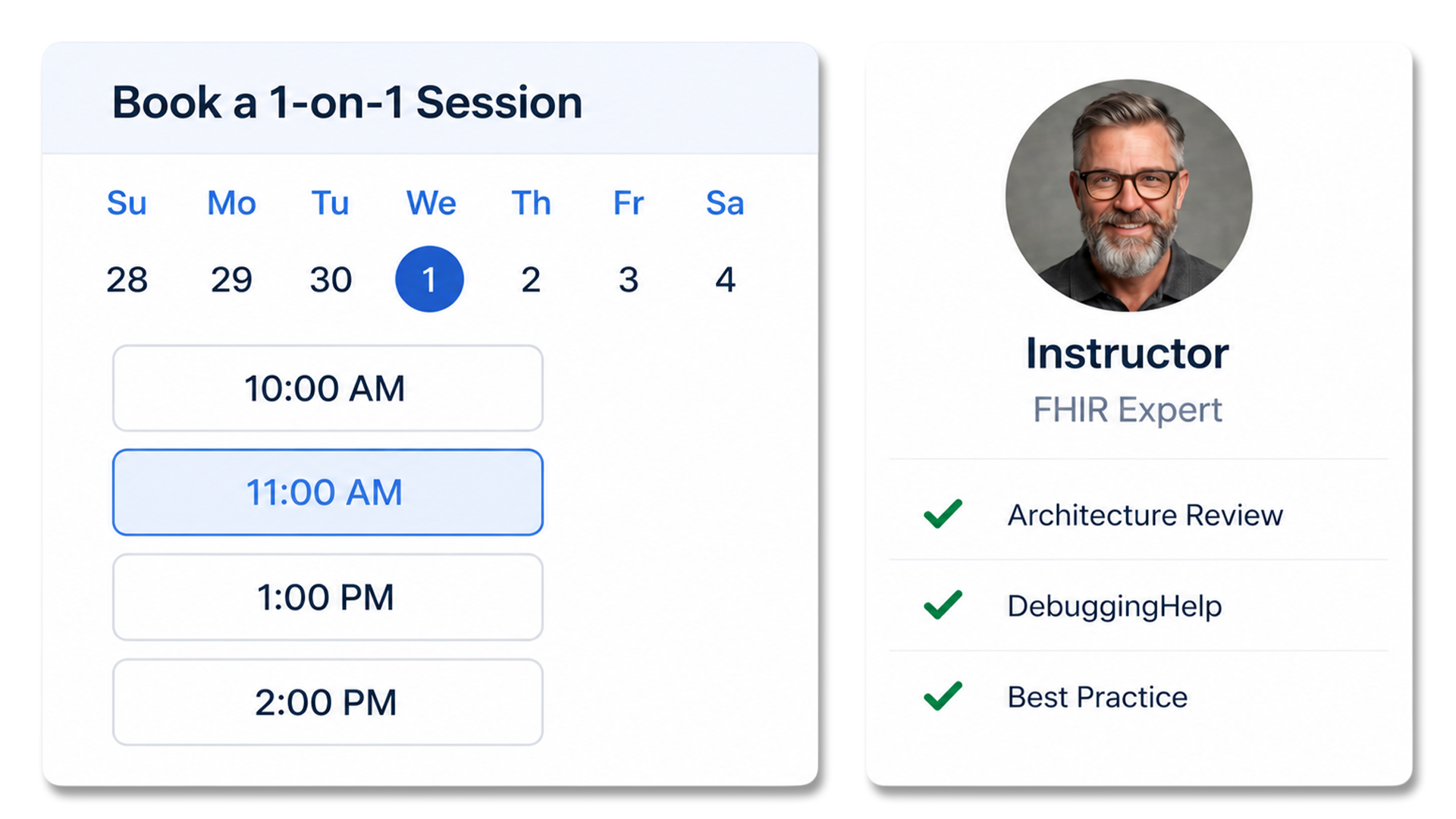 1-on-1 Sessions